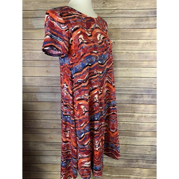 Lularoe XXS Carly Dress Hi Lo Stretchy Knit - Picture 7 of 9